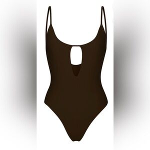 ANEMOS Keyhole One-Piece Color: Espresso - NEW